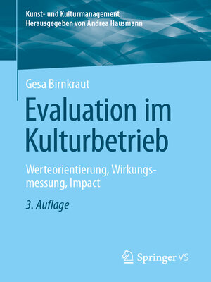 cover image of Evaluation im Kulturbetrieb